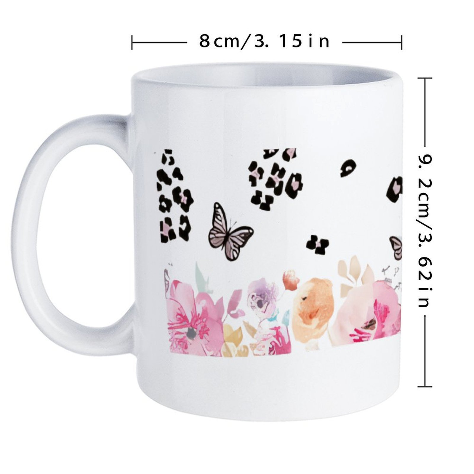 A Watercolor Painting Of Flowe – Sublimation Mug White recenzja i cena