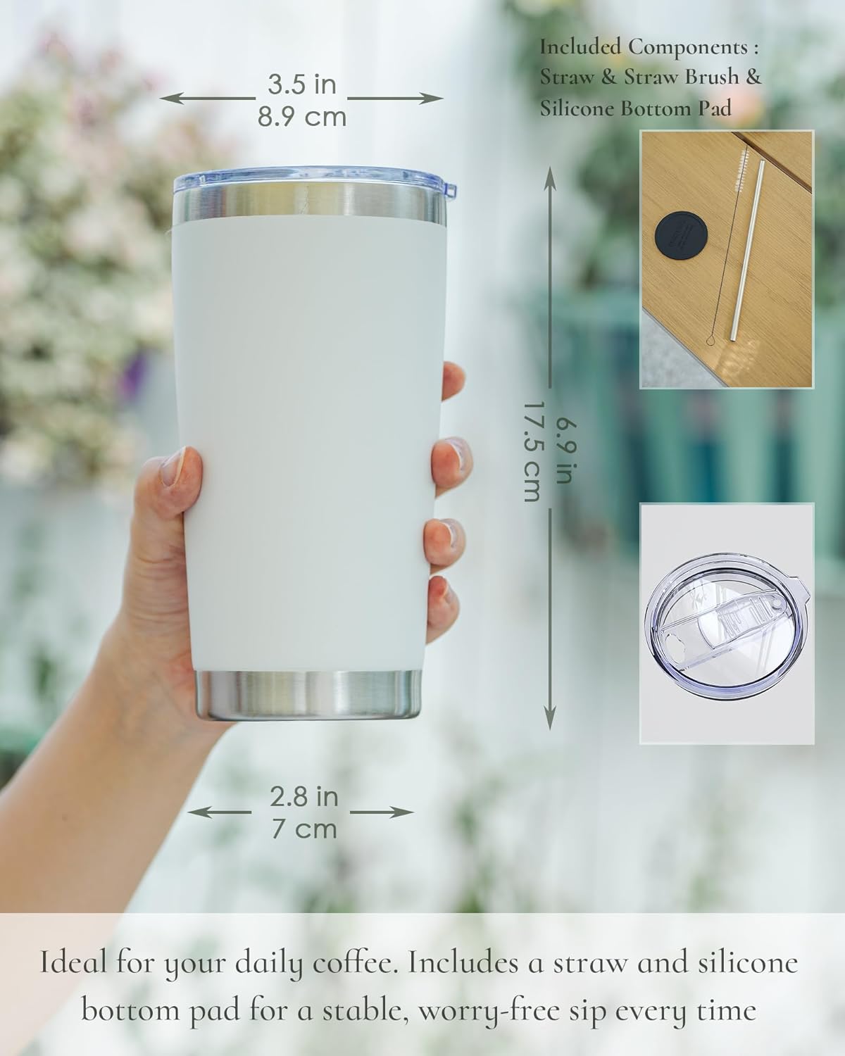 20oz Leakproof Travel Coffee T – Tumbler 20Oz White recenzja i cena