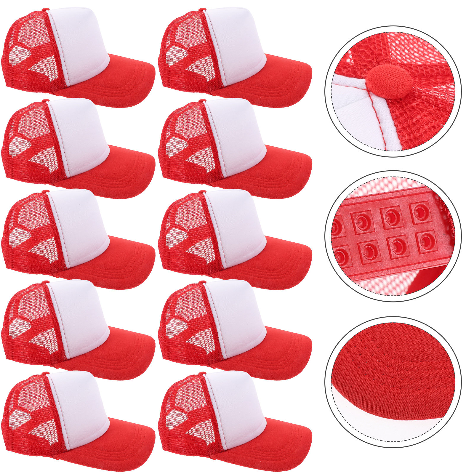 10pcs Blank Mesh Baseball Caps – Hat Sublimation Blank recenzja i cena