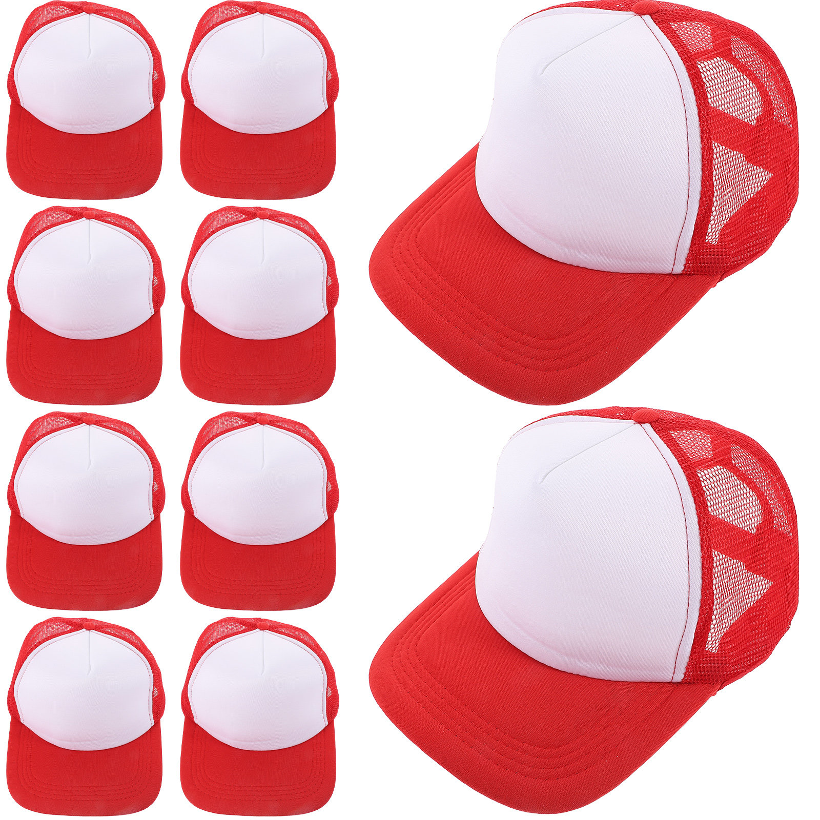 10pcs Blank Mesh Baseball Caps – Hat Sublimation Blank recenzja i cena