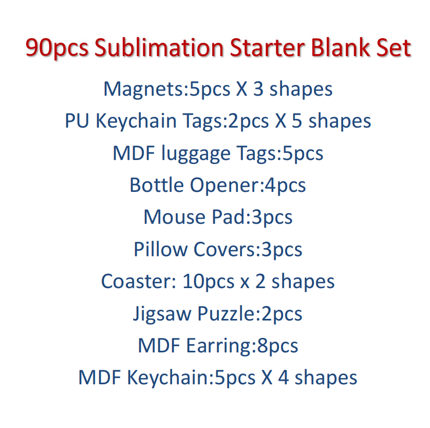 90pcs  Sublimation Blank Start – Coaster Sublimation Blank recenzja i cena