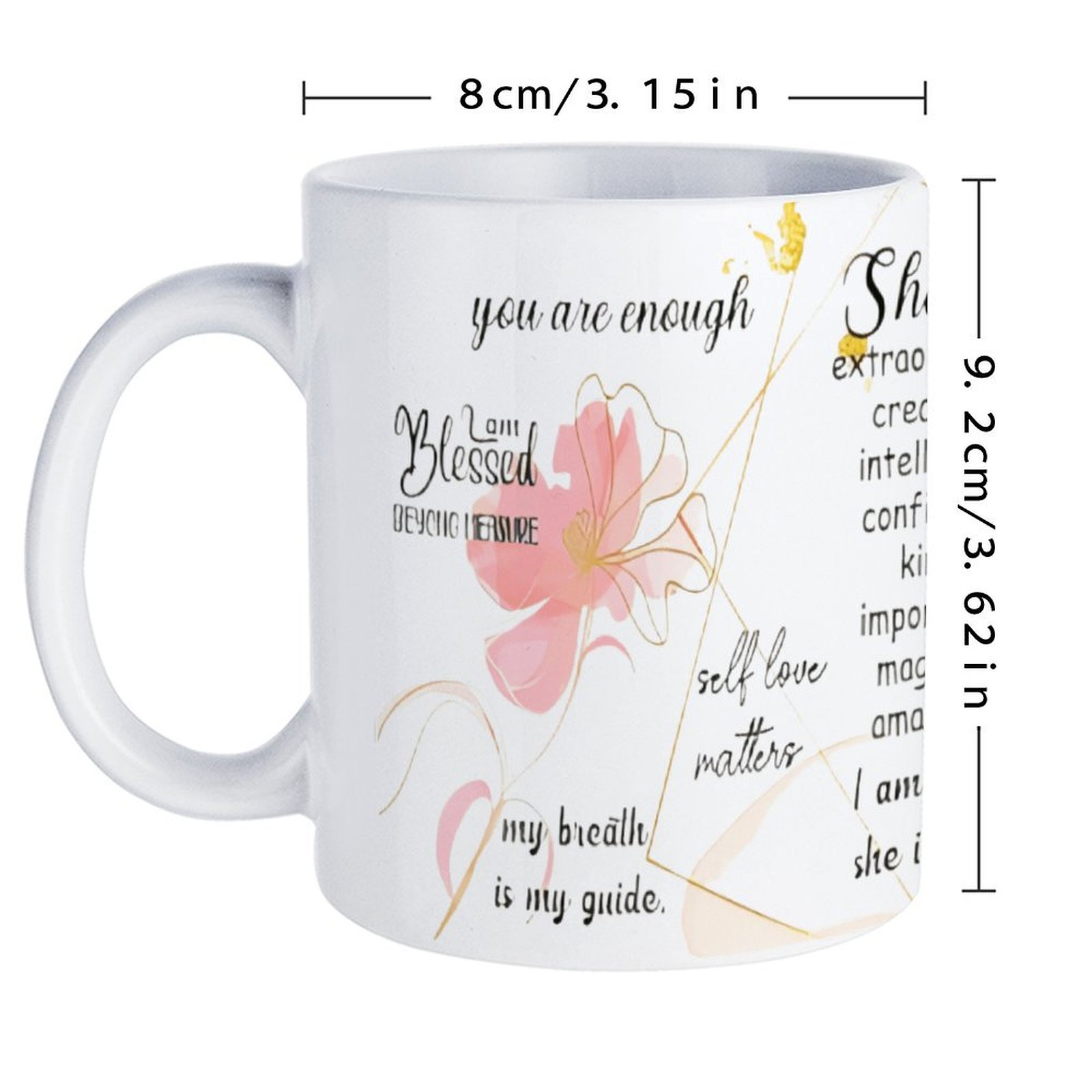 A Poster With A Quote About Sh – Sublimation Mug White recenzja i cena
