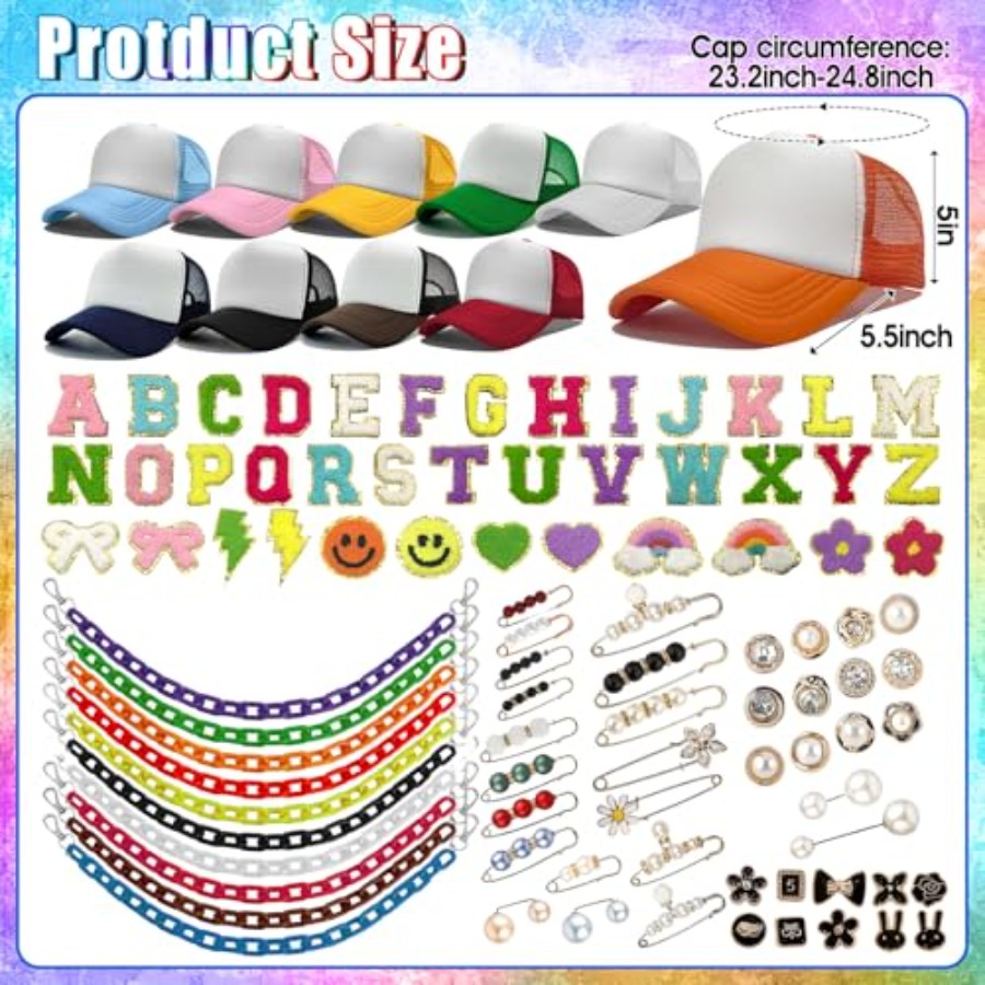 10 Pack Blank Trucker Hats DIY – Hat Sublimation Blank recenzja i cena