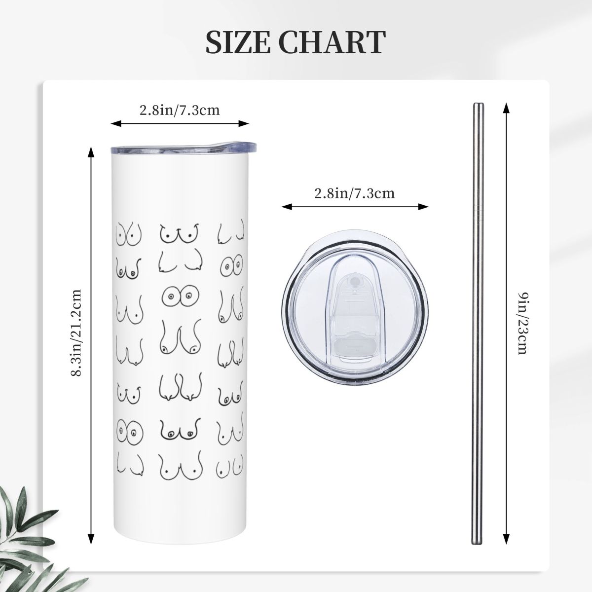 Black And White Tits Drawing S – Tumbler 20Oz White recenzja i cena
