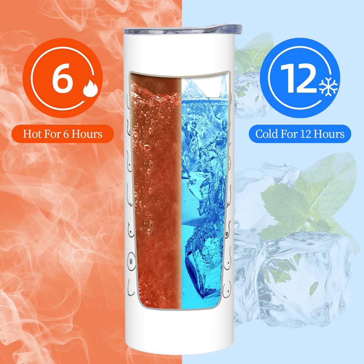 Black And White Tits Drawing S – Tumbler 20Oz White recenzja i cena