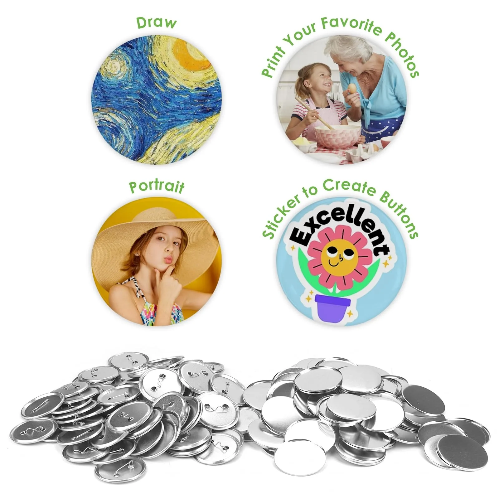 100PCS Blank Button Making Sup – Button Badge Blank recenzja i cena