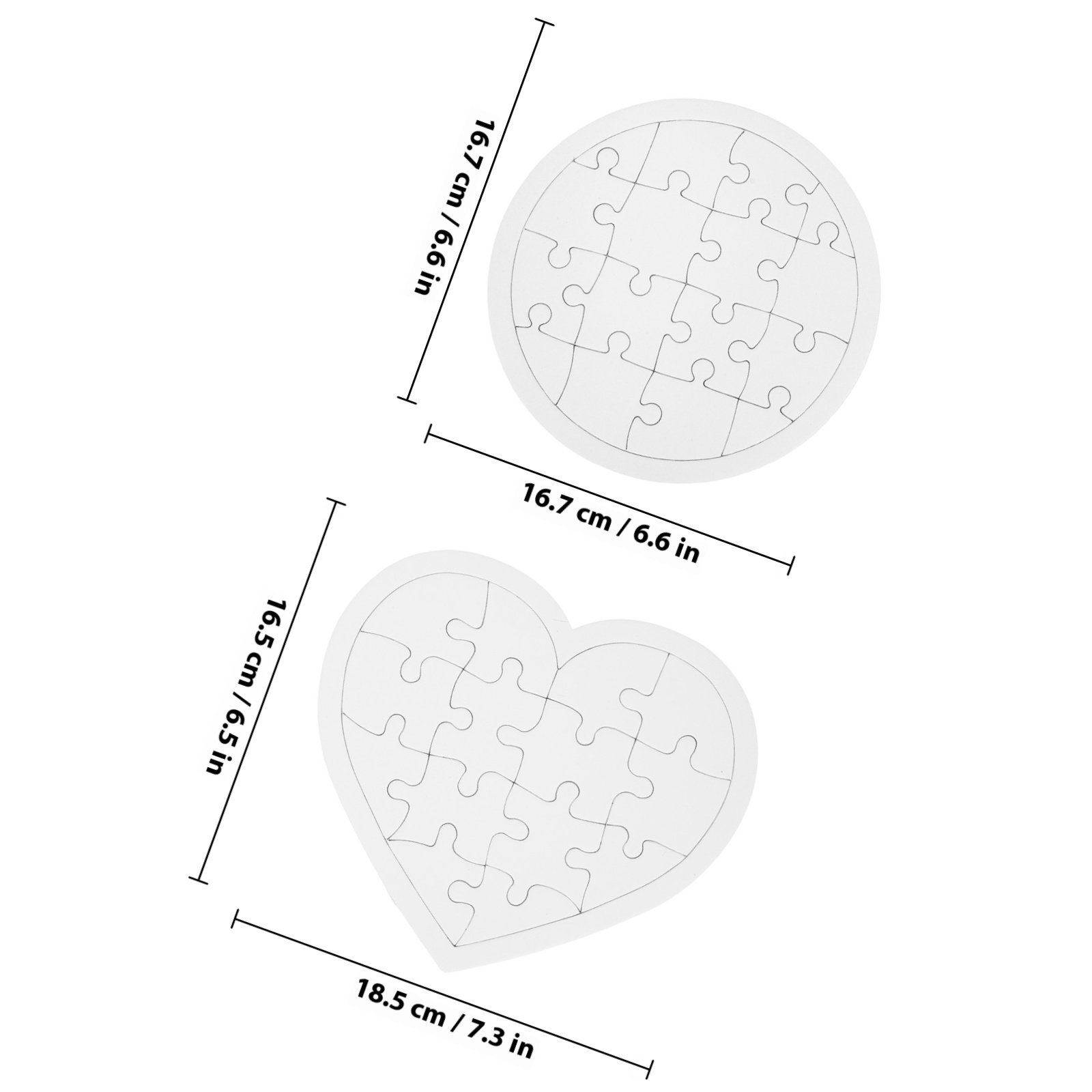 10Pcs Blank Kid DIY Puzzles Wh – Puzzle Blank White recenzja i cena