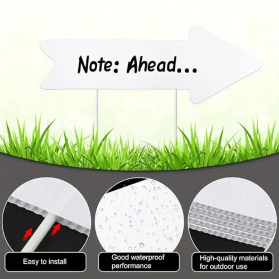 Blank-Arrow-Signs with Stakes  – Yard Sign Blank recenzja i cena