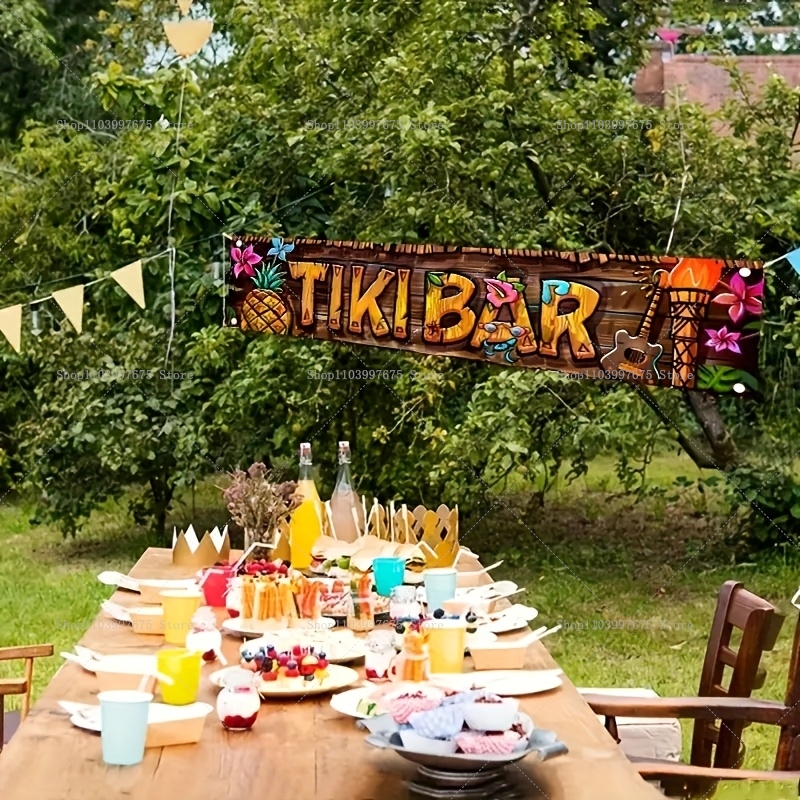 Tiki Bar Banner Tropical Hawai – Yard Sign Blank recenzja i cena