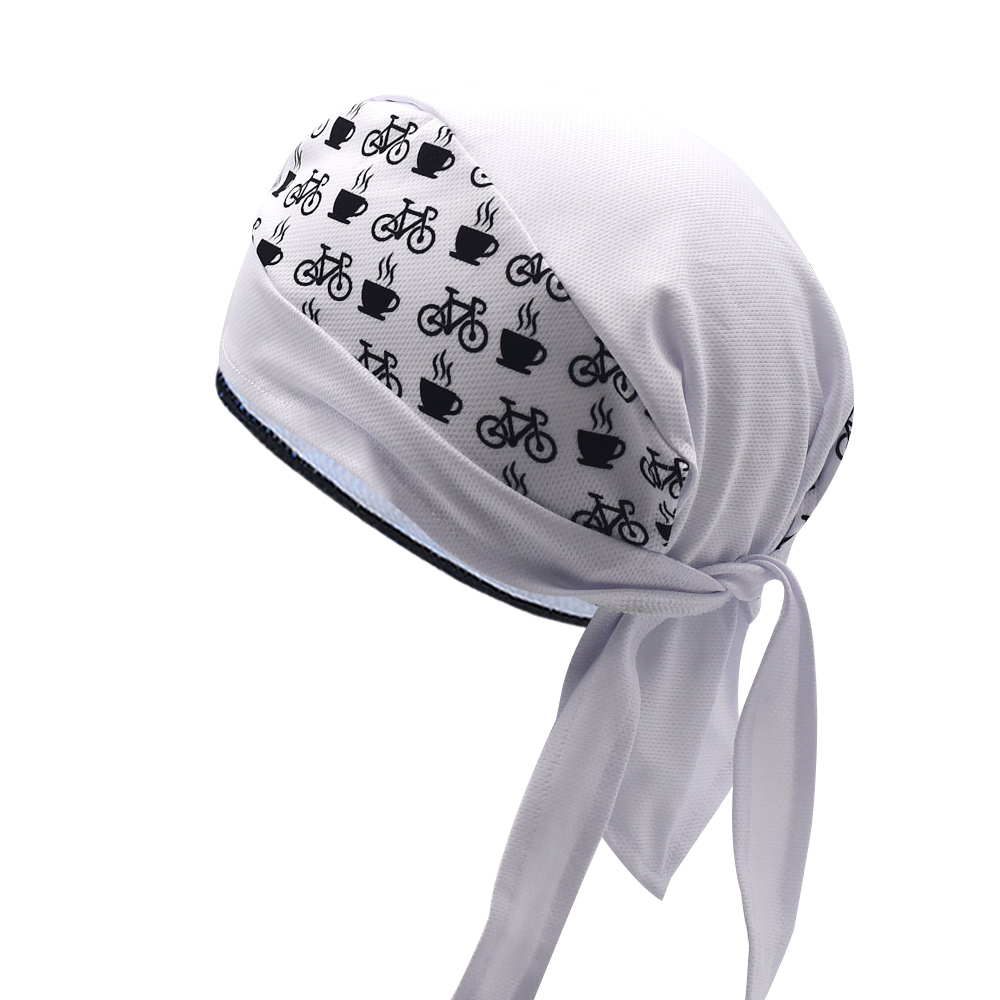 Classic Men White Cycling Cap  – Bandana Blank White recenzja i cena