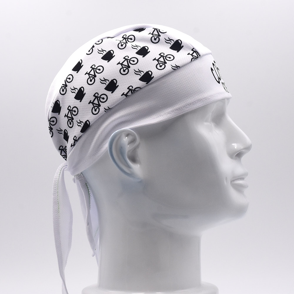 Classic Men White Cycling Cap  – Bandana Blank White recenzja i cena