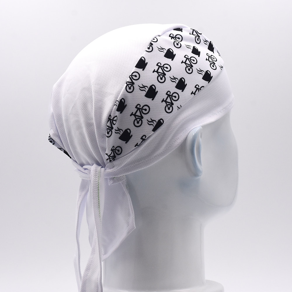 Classic Men White Cycling Cap  – Bandana Blank White recenzja i cena