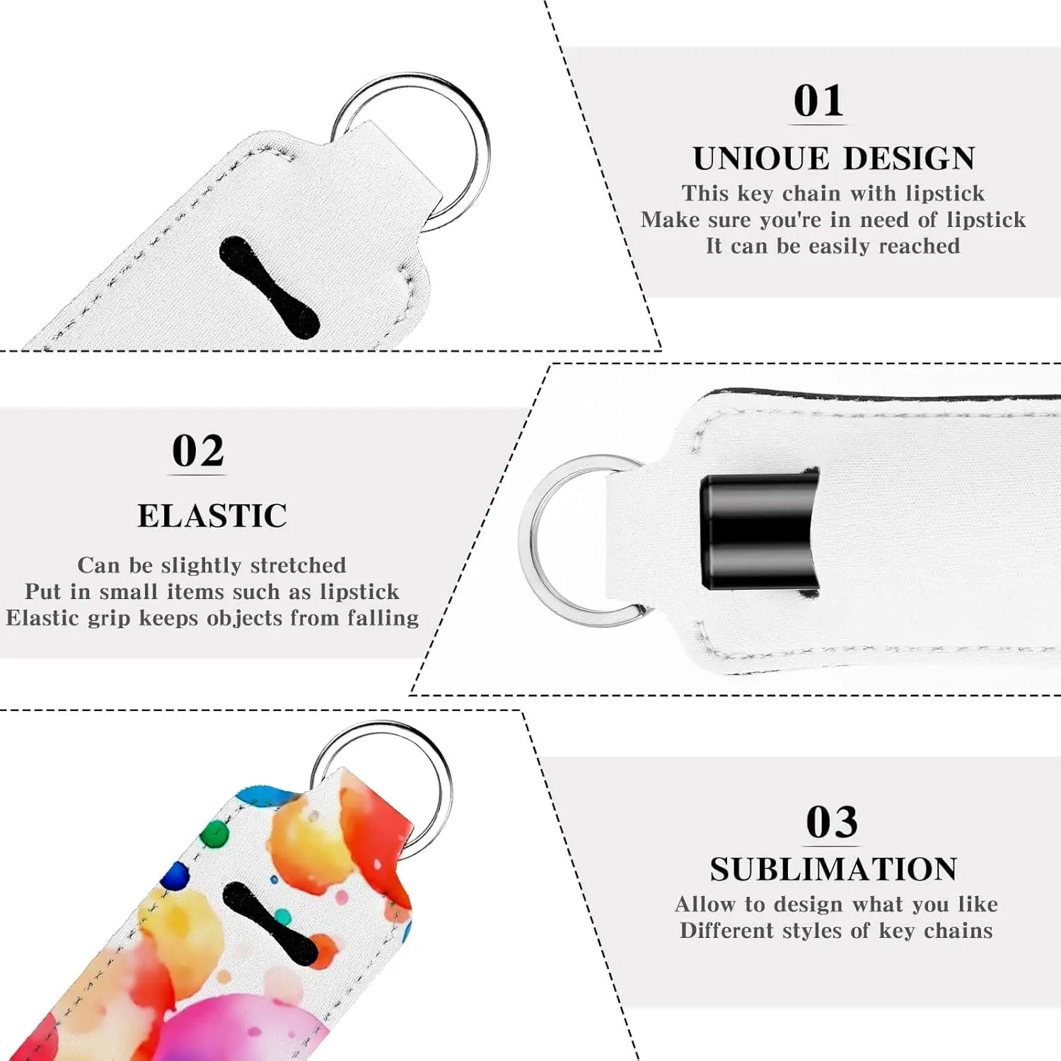 8 Pcs Sublimation Lipstick Key – Puzzle Blank White recenzja i cena