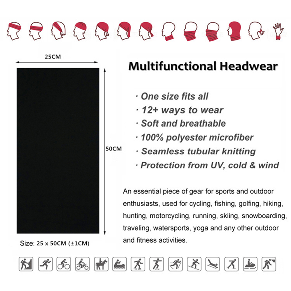 Seamless Solid Color Bandanas  – Bandana Blank White recenzja i cena