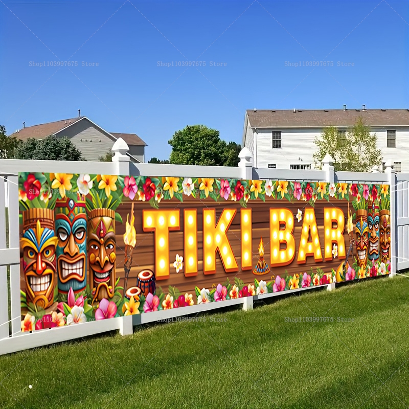 Vibrant Tiki Bar Banner Tropic – Yard Sign Blank recenzja i cena