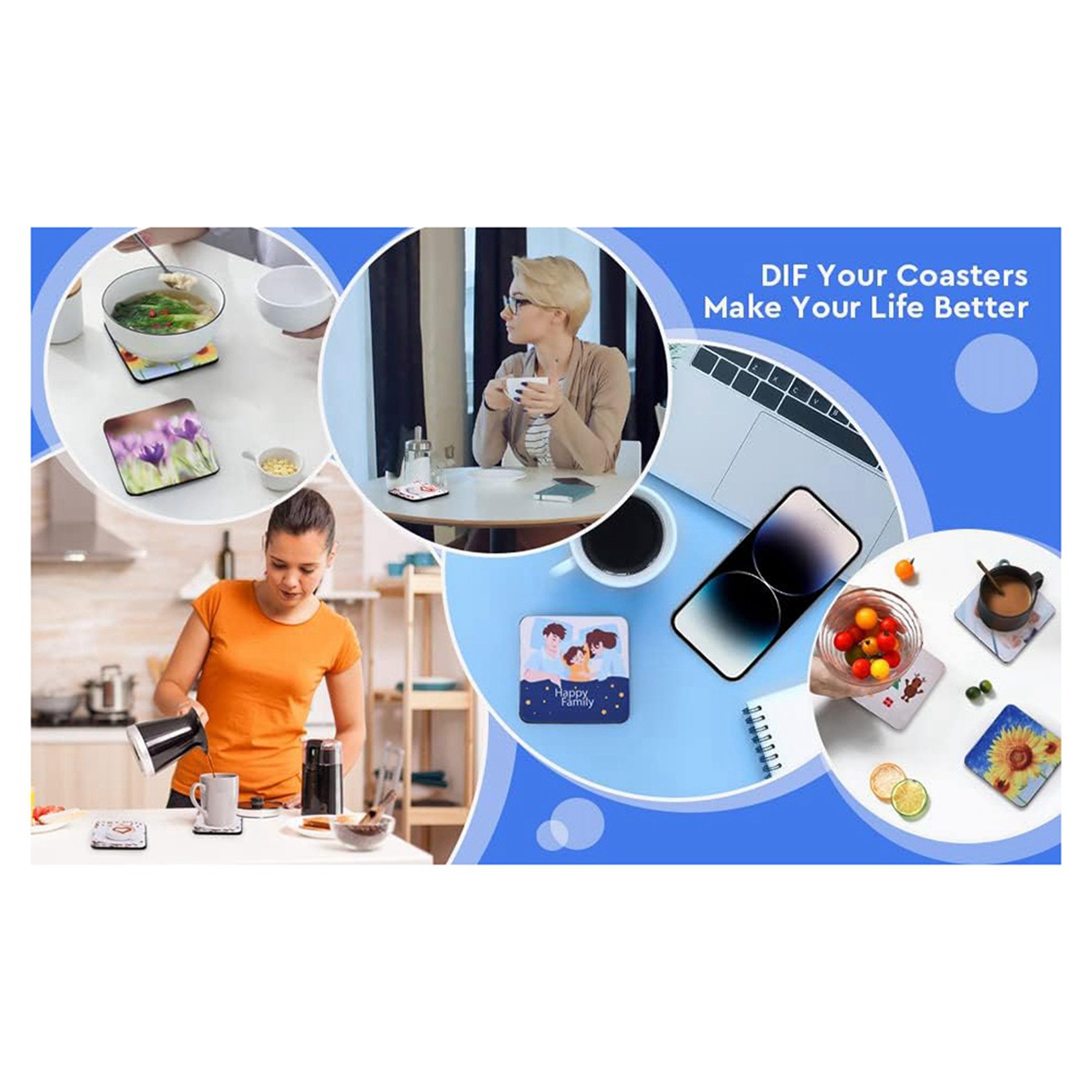 F-F 40PCS Square Sublimation B – Coaster Sublimation Blank recenzja i cena