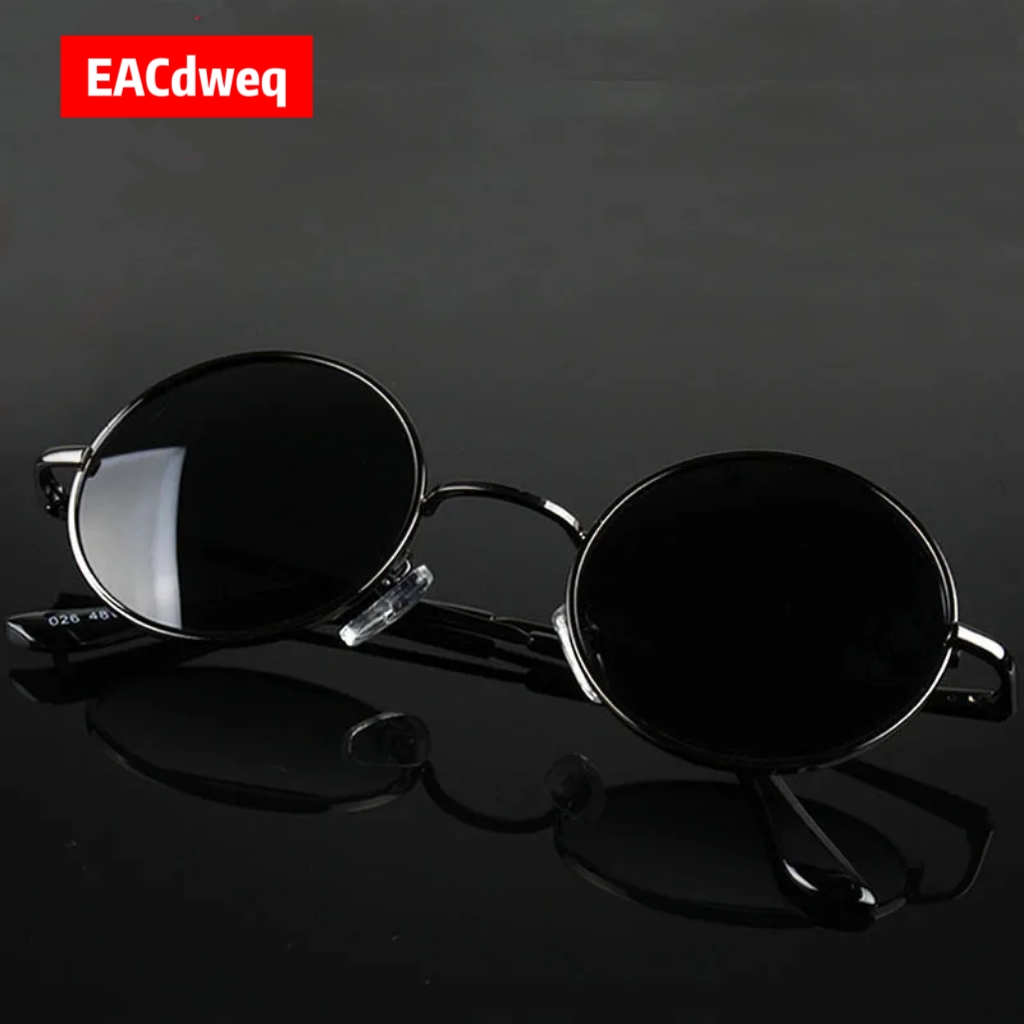 Retro Vintage Round Sunglasses – Metal Photo Panel recenzja i cena